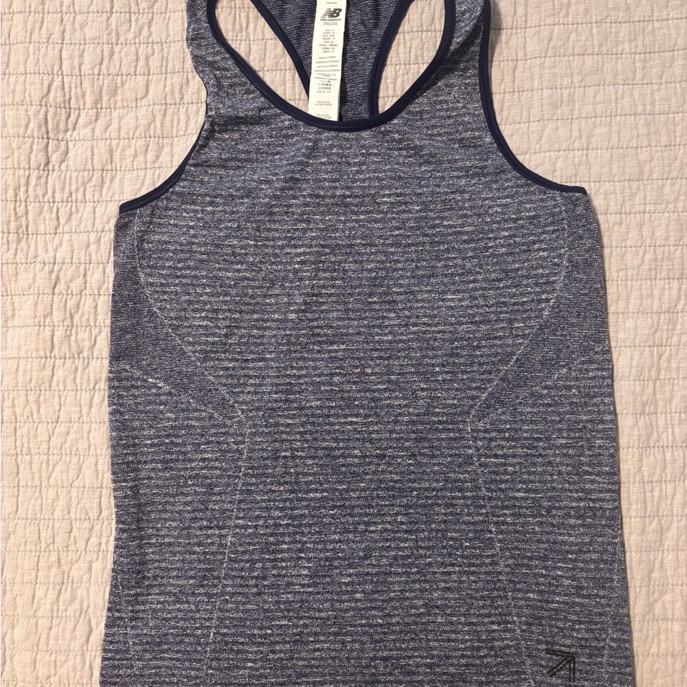New Balance Heathered Blue Tank Top